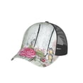 thumbnail image 7 of Disketp Vintage Wood with Floral Print Trucker Hat Men Women - Mesh Baseball SnapBack Cap, 7 of 7