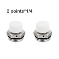 thumbnail image 1 of 2 Pcs BSP Male Thread Nickel Plated Brass Manual Radiator Air Vent Plug Valve, 1 of 7
