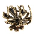 thumbnail image 4 of Vintage Rhinestone Crystal Flower Hair Claws Hair Rhinestone Hair Clips Hairpin Champagne, 4 of 9