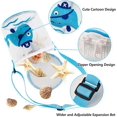 thumbnail image 2 of Beach Toy Mesh Bag Kids Shell Collecting Bag,mesh Seashell Bags For Kids,2 Pack Cute Cartoon Beach Sand Toy Totes For Holding Shells, 2 of 4