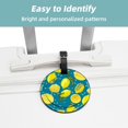thumbnail image 2 of 2Pcs Leather Round Lemon Cruise Luggage Tag with Privacy Cover and Name ID Tag - Suitable for Travel Handbags Backpacks School Bags Luggage Tags, 2 of 7