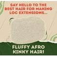 thumbnail image 3 of Locsanity Afro Kinky 100% Bulk Natural Human Hair – 8" Braiding Hair for Dreadlocks, Loc Repair, Extensions, Twists & Braids, 1 oz, 3 of 8