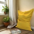 thumbnail image 4 of Covers & all Versatile Flat Bean Bag Featuring Sunbrella fabric, UV Resistant, Ideal for Waterproof Bean Bag - Canvas Sunflower (L, 63 L × 47 W × 10 H inch)(Beans not included), 4 of 6