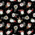 thumbnail image 3 of 44 x 36 Baby It's Gnomes Out Tossed Gnomes Black Wilmington Prints 100% Cotton Christmas, 3 of 3