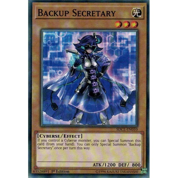 YuGiOh Cyberse Link Backup Secretary SDCL-EN010