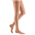 thumbnail image 2 of mediven sheer & soft for Women, 15-20 mmHg Thigh High w/Lace Silicone Top Band Closed Toe Compression Stockings, Navy, VI-Standard, 2 of 3
