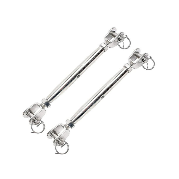 M6 Turnbuckle 2 Pieces, Stainless Steel Cable Tensioner Wire Tensioner