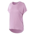 thumbnail image 2 of A2Y Women's Rayon Round Neck Jersey Knit Shirt Top Lavender Touch S, 2 of 5