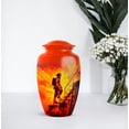 thumbnail image 7 of Fire Fighter Cremation Urn For Adult Women, 1 Large & Small Keepsake Urn For Human Ashes Set Of 4, Human Urns For Ashes Adult Female, Burial Urns For Cremated Remains, 10&3 Inch, 7 of 7