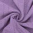thumbnail image 5 of ATOYSOY Women's V Neck Pockets Tea Length A Line Dress Solid Color Sleeveless Button Elegant Casual Eyelet Beach Sundress Retro Trendy Summer Saving Dress for Girls Purple XXL, 5 of 5