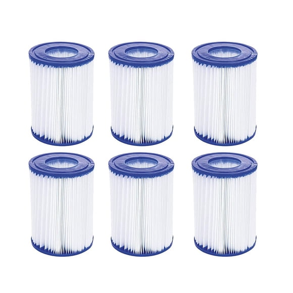 Cartucho de filtro para piscina 6 unidades compatible con Lay Z Spa