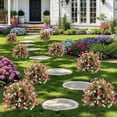 thumbnail image 4 of Camellia Artificial Plant Fake Tree Lifelike Greenery Decoration Plastic Vibrant Patriotic Colors Durable Weather Resistant, Red, JKODE, 4 of 6