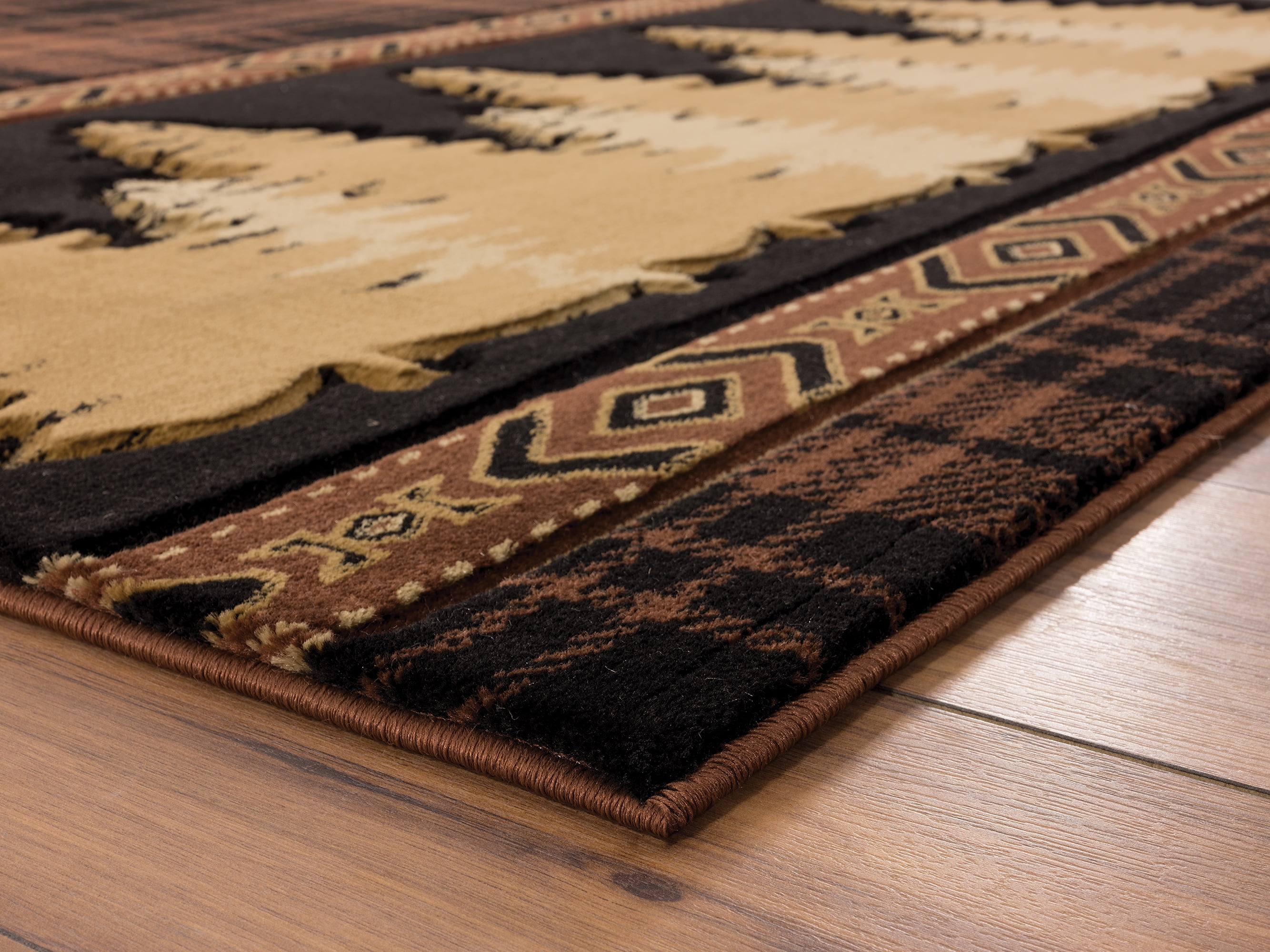 United Weavers of America Lodge Geometric, Plaid Hand-Made Area Rug, 7.83' x 10'