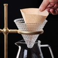 thumbnail image 3 of EcoNesxp 100pcs disposable coffee filter cone coffee filter cups for drip coffee machine 4 cups, 3 of 5