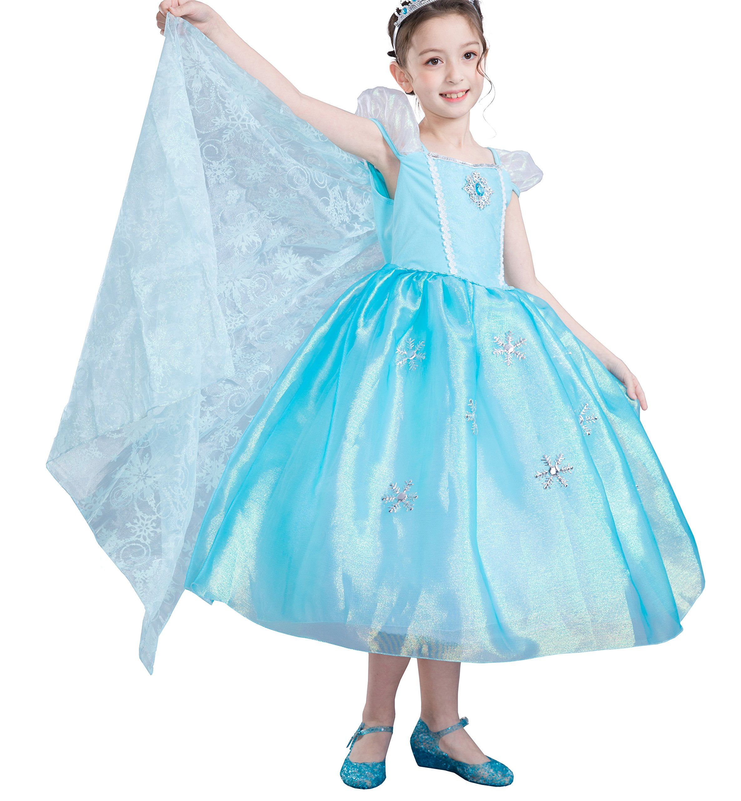 elsa dress with train