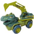 thumbnail image 1 of Dinosaur Car Toy Educational - Plastic Dinosaur Vehicle Toy Friction Powered Car, 1 of 8