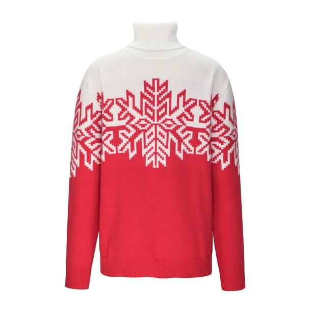 Suéter navideño para hombre con cuello redondo para padres e hijos