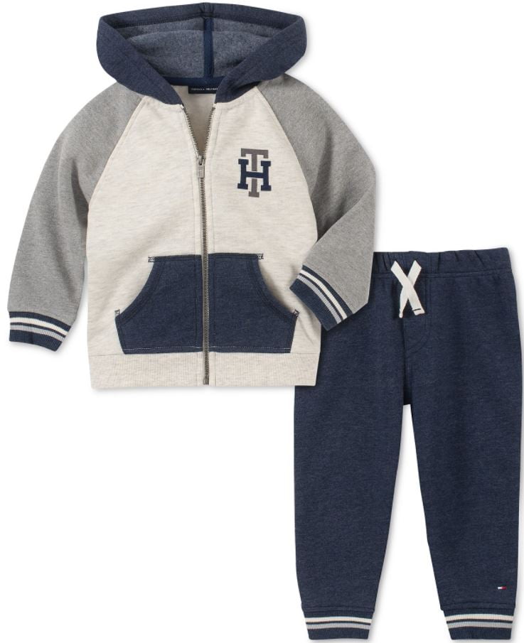 Tommy Hilfiger boys 2 Pieces Hooded Pants Set