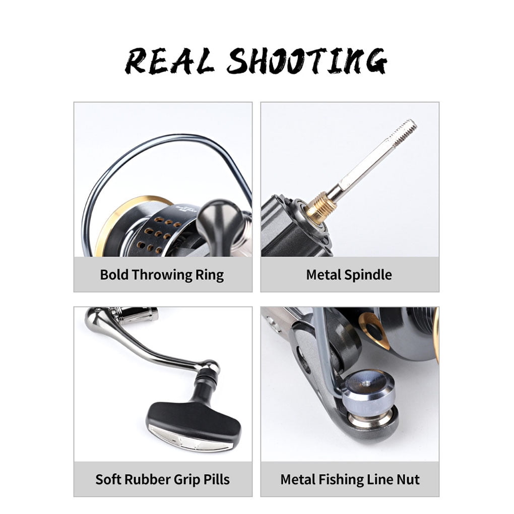 Xingzhi Spinning Fishing Wheel Freshwater Rotation Reels Aluminum Alloy  Saltwater Jigging Reel Large Bearing Capacity for Fake Bait 4000 