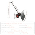 thumbnail image 2 of Pelle à Neige en Acier Robuste de 29 Pouces avec Roues – Manche Incliné à 5 Positions Réglables, Conception Ergonomique à Roues, Lame de Charrue en Métal Durable – Déneigement Sans Effort pour Entrée, Trottoir et Patio, 2 of 23