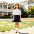 thumbnail image 2 of Rhuody Girls' Dresses Elastic Waist Skirt With Built In Shorts Style Pleated Tennis Skirt Elegant Wear, 2 of 8