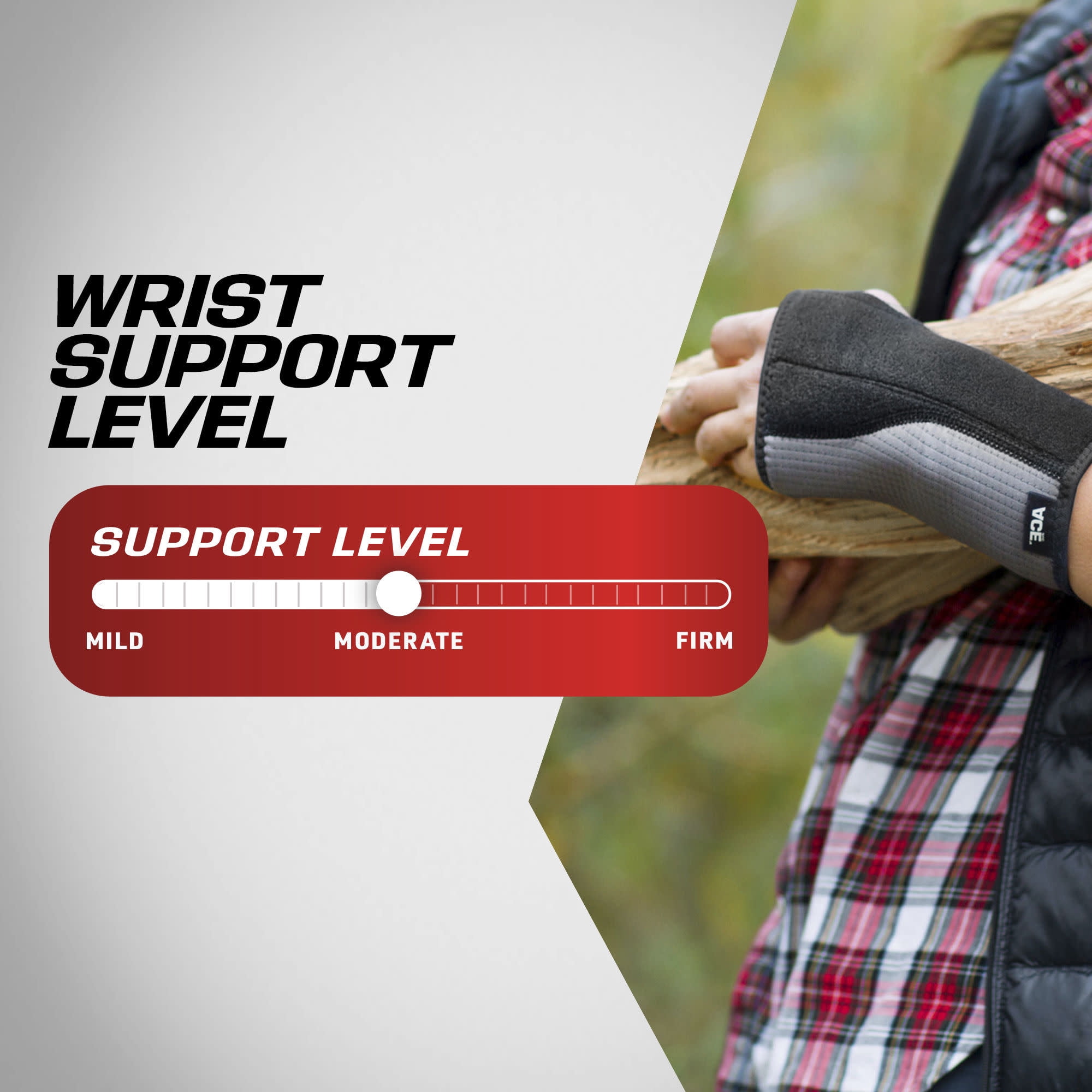 (3 pack) ACE Brand Splint Wrist Brace, Reversible, Adjustable, One Size