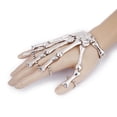 thumbnail image 4 of Cadena de mano Hugo Steampunk Gothic Skeleton Skull Slave varios dedos NUEVO, 4 of 8
