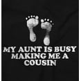 thumbnail image 2 of Proud Niece Nephew Excepting Auntie Romper Boys or Girls Infant Baby Brisco Brands NB, 2 of 6