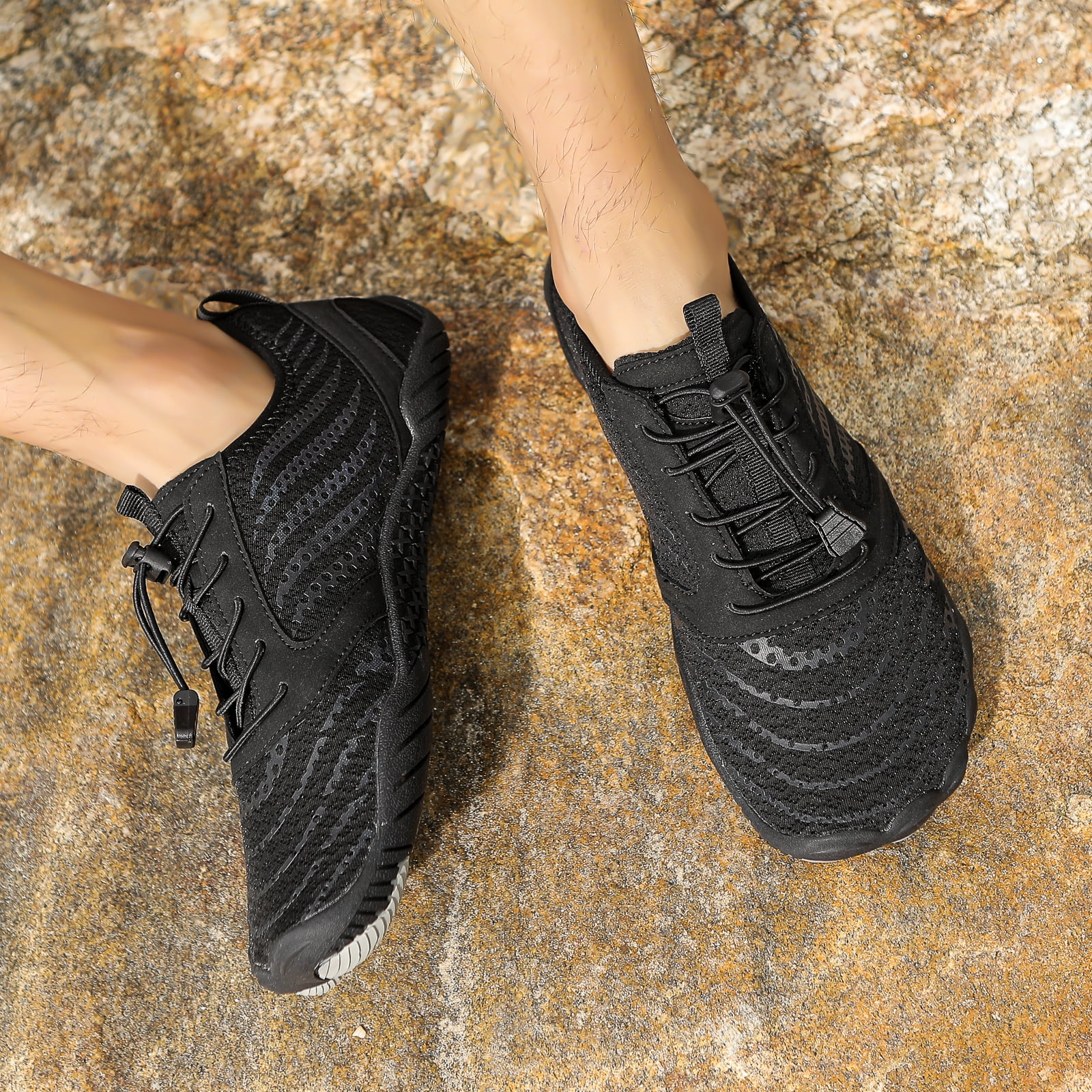HOYUFEI Unisex Barefoot Shoes, Non-Slip Walking Shoes with Wide Toe Box, Pain-Free Comfortable Hiking Shoes for Men Women/men