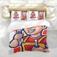 thumbnail image 5 of Mecánico Conjunto de sábanas temático, trío de piezas, cómodo y amigable con la piel, diseño único, regalo de decoración para el hogar para familiares, amigos y fans,140cm *210cm, 5 of 6