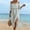 Gray, variant on Midi Womens Plus Size Dresses Cotton Linen Beach Short Sleeve White A Line Dress with Slit Off The Shoulder Loose Fit Dresses