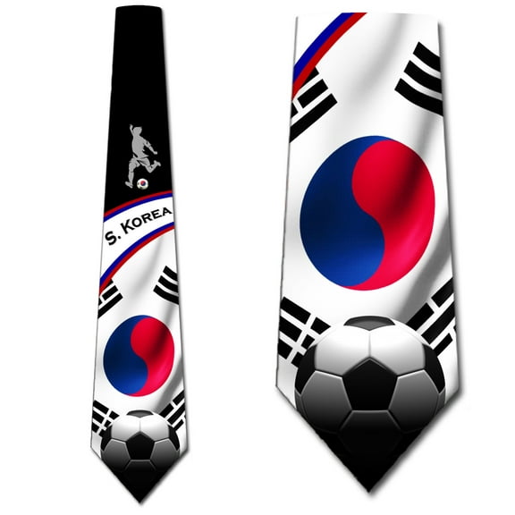 Soccer Ties Mens South Korea Tie Sports Necktie by Three Rooker
