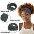 thumbnail image 3 of Dalrosia 4PCS Wide Headbands for Women Large Turban Headband Boho Head Wrap Elastic Hairbands Hair Twisted Knot Hair Accessories, 3 of 5