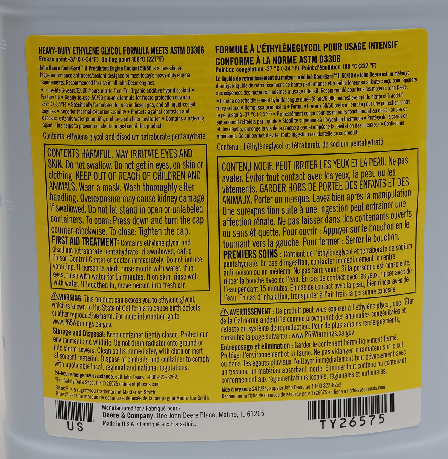 John Deere Heavy-Duty Original Equipment Cool-Gard ll Pre-Mix, 3.78 L