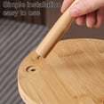 thumbnail image 5 of Wooden Flower Pot Tray for Indoor and Outdoor Plants, Natural Décor, Water-Resistant and Stable Base for Potted Plants Beige, 5 of 5