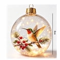 thumbnail image 6 of Lighted Christmas Ball Ornaments Battery Operated LED Glowing Xmas Tree Baubles For Holiday Window Ceiling Decor, 6 of 8