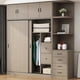 thumbnail image 2 of Modern European Wardrobe Storage Drawers Multifunction Wooden Wardrobe Bedroom Organizer Armario Para Ropa Room Furniture My Lux Decor Round, 2 of 18
