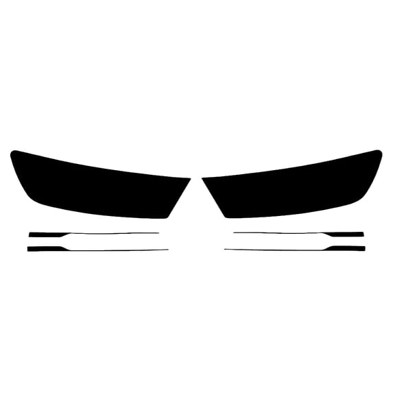 Rvinyl Headlight Tint Covers Compatible with Audi Q7 2017-2019 - Blackout Smoke