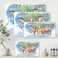 thumbnail image 4 of Designart ' Carriage In The Snow With Galoping Horses ' Farmhouse Canvas Wall Art Print, 4 of 4