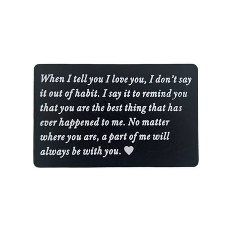 

Naittoop Clearance 2024! I You Matte Plastic Material Card Then Anniversary Gift Romantic Gift