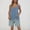*Light Blue, variant on ClodeEU Women's Adjustable Spaghetti Strap Denim Shortalls with Pockets , Casual Jean Short Overalls Brown,Womens Plus XL