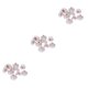 thumbnail image 4 of Qarigey 100 pares de respaldos de aretes para espárragos con almohadilla de goma perforada de seguridad Reemplazos chapados en la parte posterior oro rosa 3piezas Qarigey CBP202603, 4 of 6