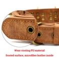 thumbnail image 5 of El Potente Collar para Perros con Grandes Tachuelas, Protege el Cuello del Perro de Mordeduras. (Marrón S) - Se adapta a perros medianos y grandes, 5 of 5