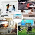 thumbnail image 4 of Tagital Projector Screen with Stand,120 inch Portable Foldable Projection Screen 16:9 HD 4K Indoor Outdoor Projector Movies Screen with Carrying Bag for Home Theater, Camping and Recreational Events, 4 of 4