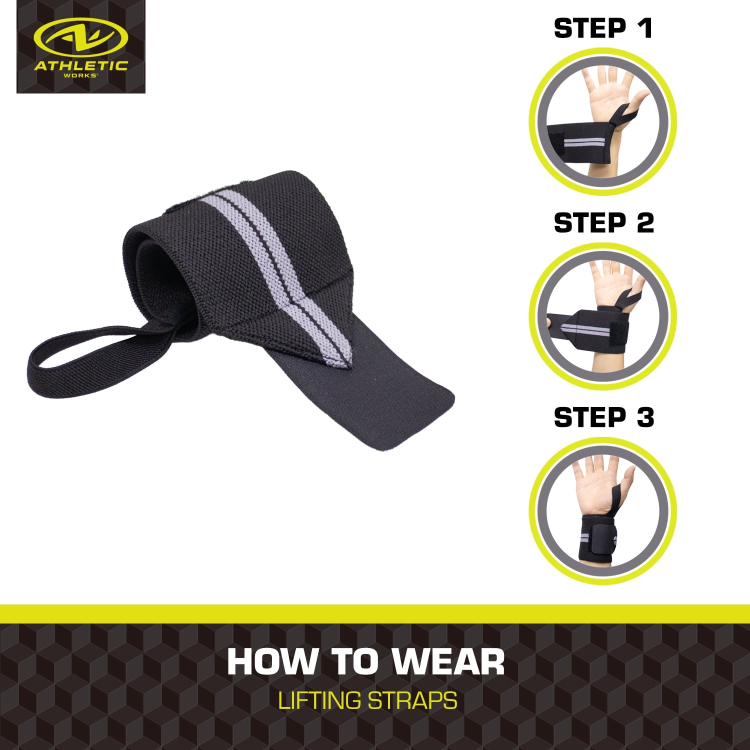 Athletic Works Elite Wrist Wraps for Exercise and Weightlifting