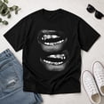 thumbnail image 3 of Grin Fang Graphic T-Shirt, Unisex Classic Fit Cotton Tee, 3 of 9