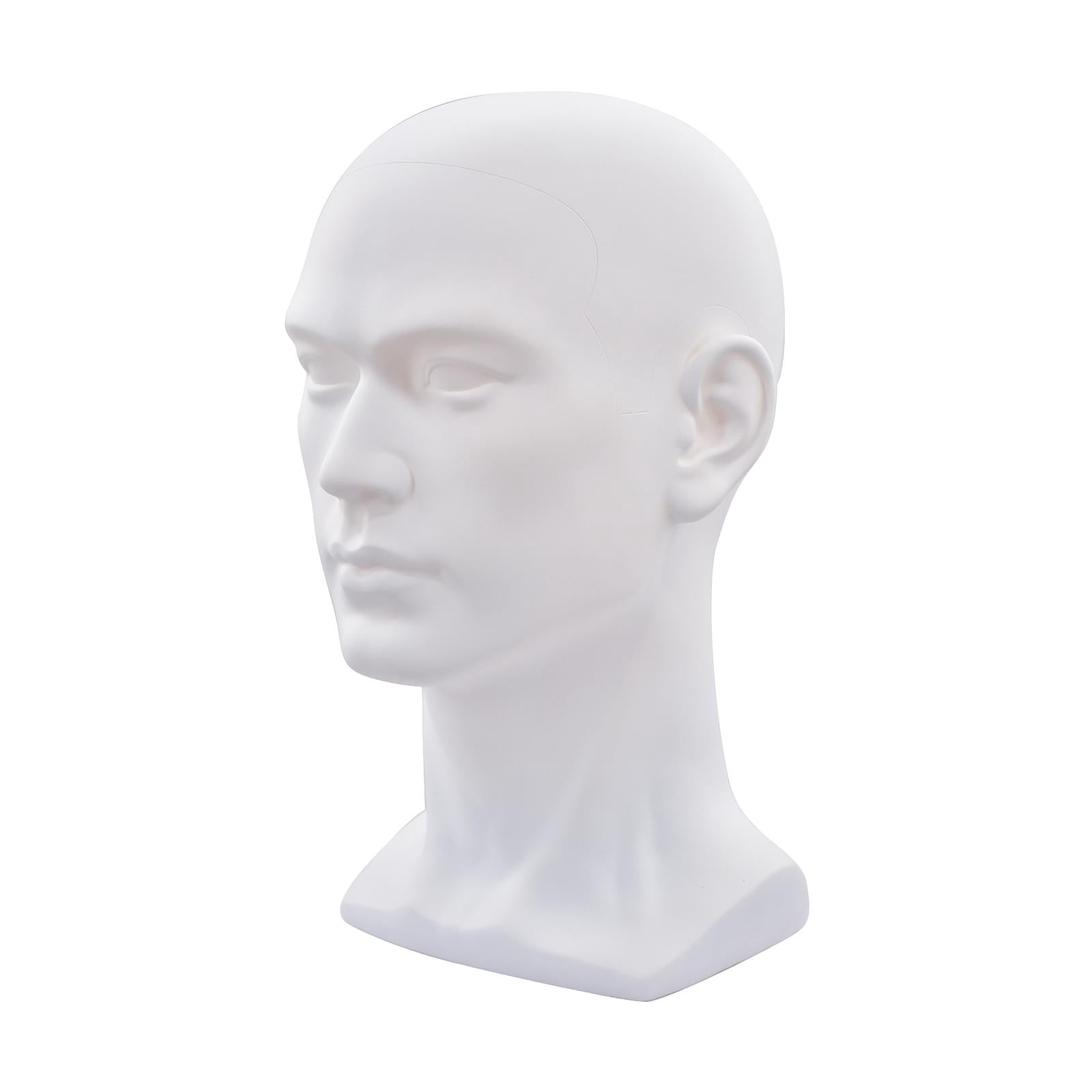 Professional Display Head Model Lightweight Hat Holder Stand Stable PP Male Mannequin Head for Hats Sunglasses Jewelry Headphone Headset