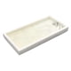 thumbnail image 1 of Rectangular Plate Countertop Bathroom Soap Shampoo Storage Tray,White, 1 of 5