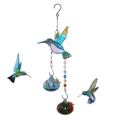 thumbnail image 3 of Stained Glass Feeder Wind Chime Bird Water Feeder to Feed Birds C, 3 of 5