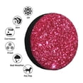 thumbnail image 4 of Logiee Pink Glitter Print Spare Tire Cover, Universal Wheel Protectors,Waterproof Dust-Proof UV Sun Wheel Tire Cover,Fit for SUV, RV, Travel Trailer, Truck-14 inch, 4 of 6